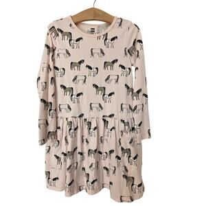 Tea Collection Destination France Long Sleeve Horse Print Dress